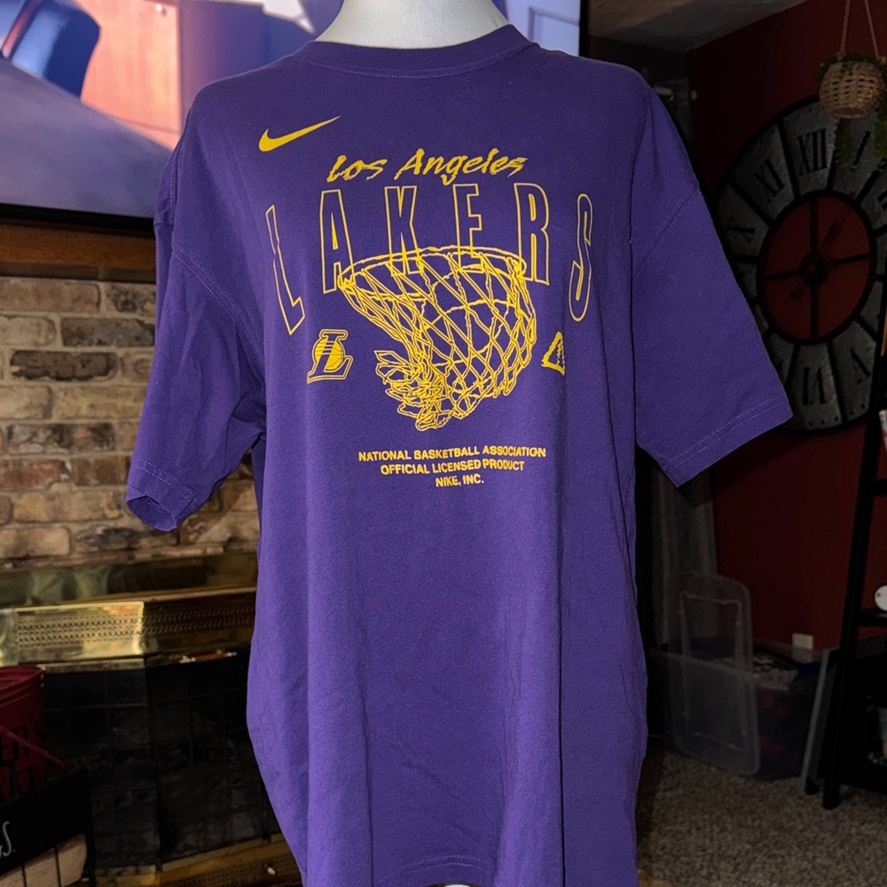 Nike Purple Los Angeles Tee with Yellow Graphic